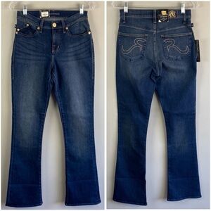 NWT Rock & Republic Midrise Kendra Curvy Bootcut Jeans Size 8